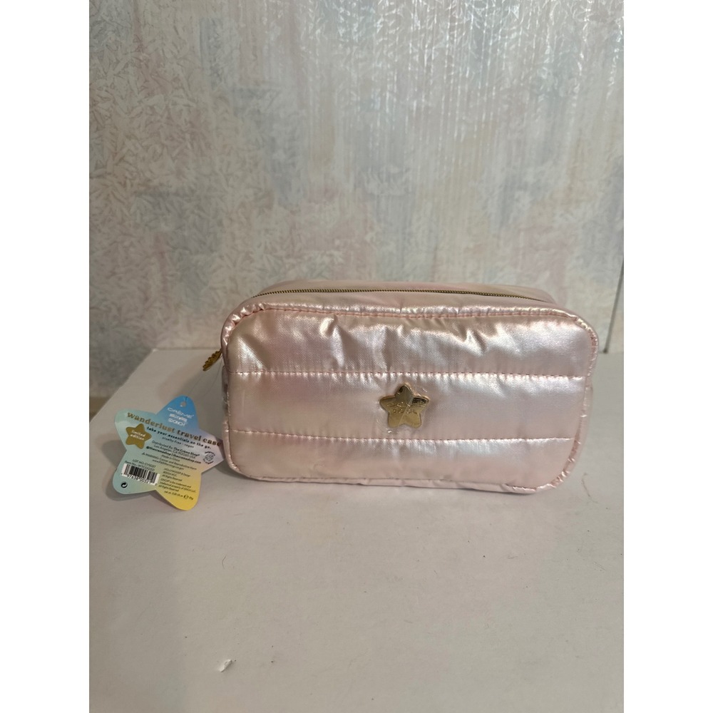 The Creme Shop x Onch Hollywood Wanderlust Travel Case Pink Puffer Bag